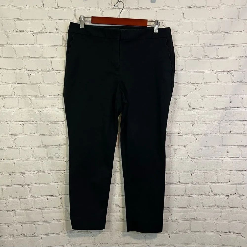Talbots Slim Ankle Pants size 12 P black